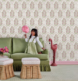Floral Bazaar Rose Water Peel & Stick Wallpaper with Coastal Botanical Flowers Pattern - NuWallpaper SSS6314