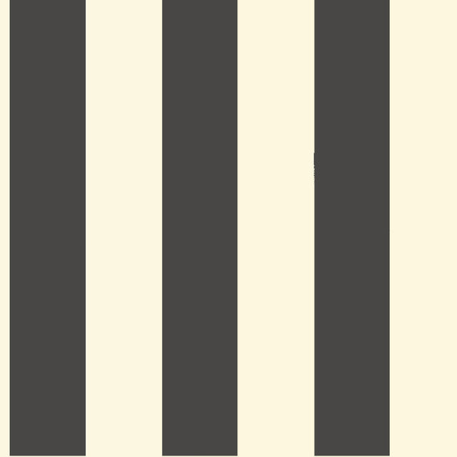 Awning Stripe Black & White Wallpaper