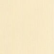 Newport Stripe wallpaper in Maize by Schumacher, classic narrow pinstripe wallcovering in yellow and white.