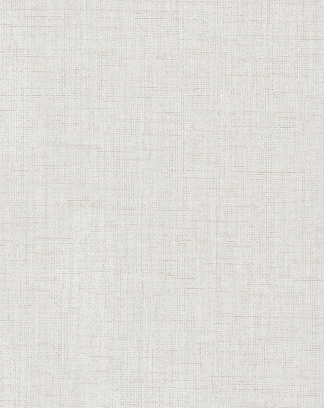 Well Suited White Textured Fabric-Backed Vinyl Wallpaper - York TD1013N
