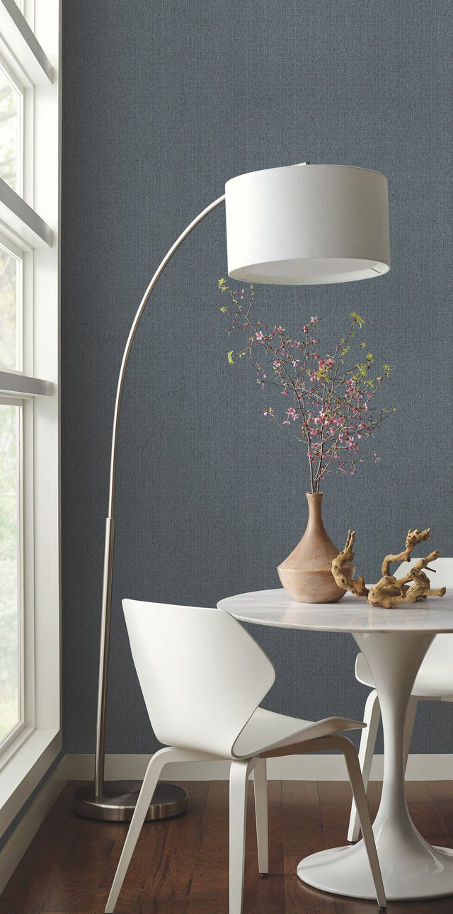 Tiled Hexagons Black Wallpaper with Textured Geometric Pattern - York TD1037N