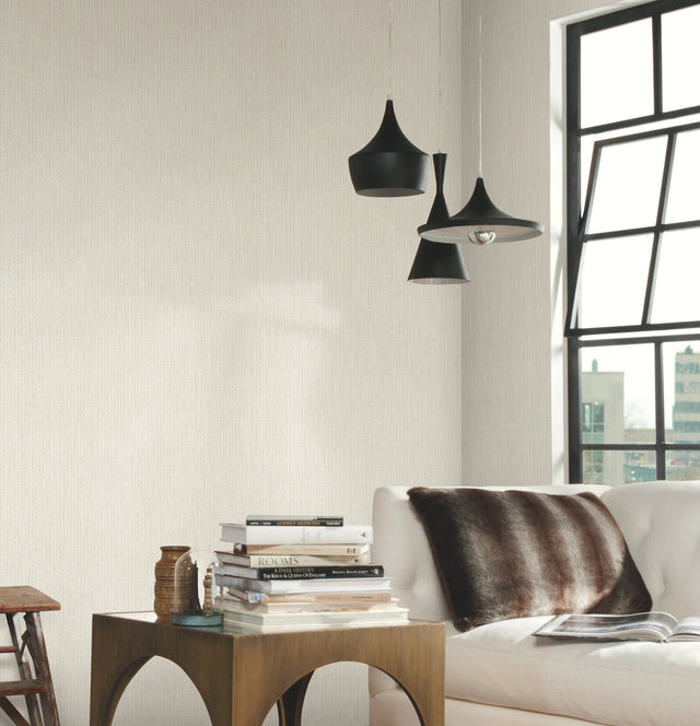 Petite Metro Tile White Geometric Wallpaper - York TD1044N