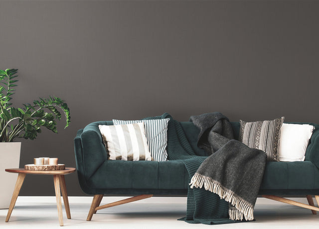 Cascade Glimmer Black Textured Embroidery-Style Wallpaper - York TD1060N