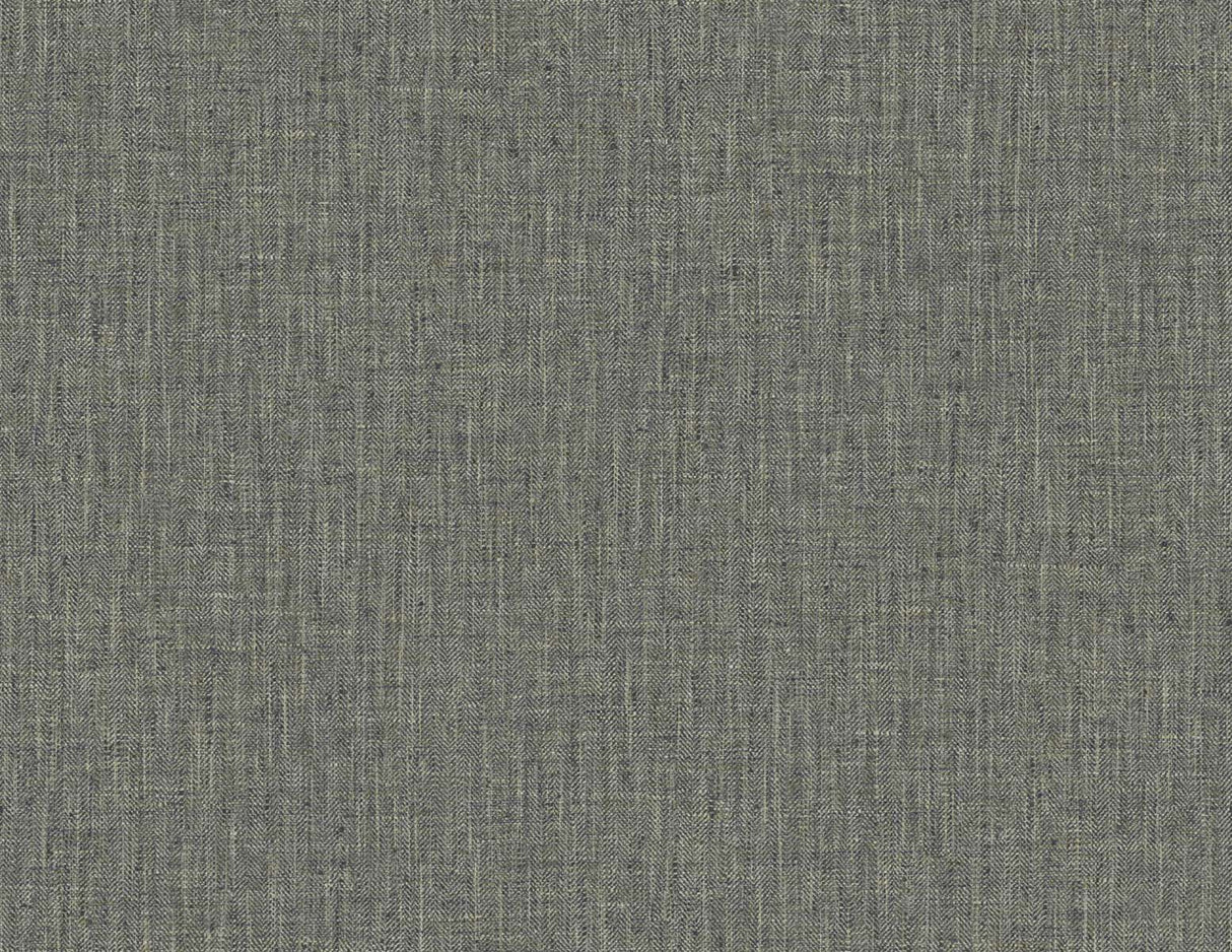 Salt & pepper grey tweed faux linen texture vinyl wallpaper
