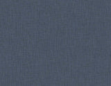 Indigo faux linen tweed textured wallpaper