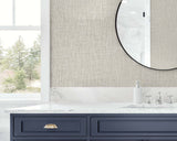 Tweed Winter Ash by Tedlar Textures Faux Linen Wallpaper – DuPont TG60026