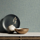 Tweed Rosemary by Tedlar Textures Faux Linen Vinyl Wallpaper – DuPont TG60043