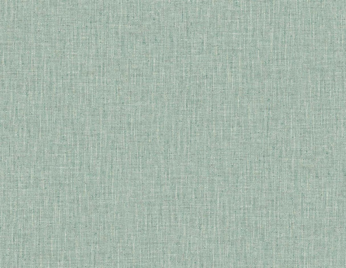 Wintermint green tweed faux linen texture vinyl wallpaper