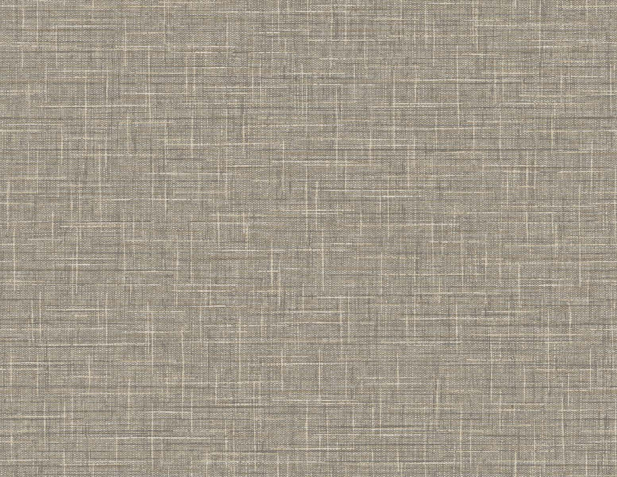 Grasmere Weave cappuccino faux linen texture vinyl wallpaper