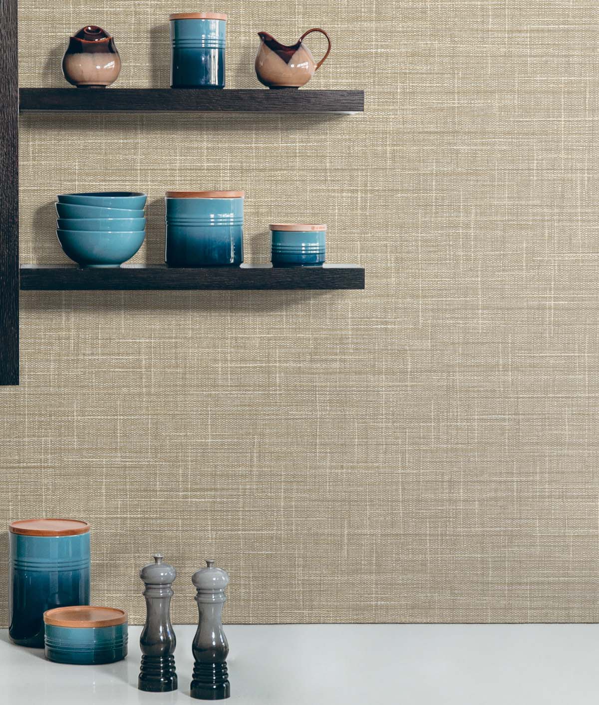 Grasmere Weave Honeycomb by Tedlar Textures Faux Linen Textured Vinyl Wallpaper – DuPont TG60146