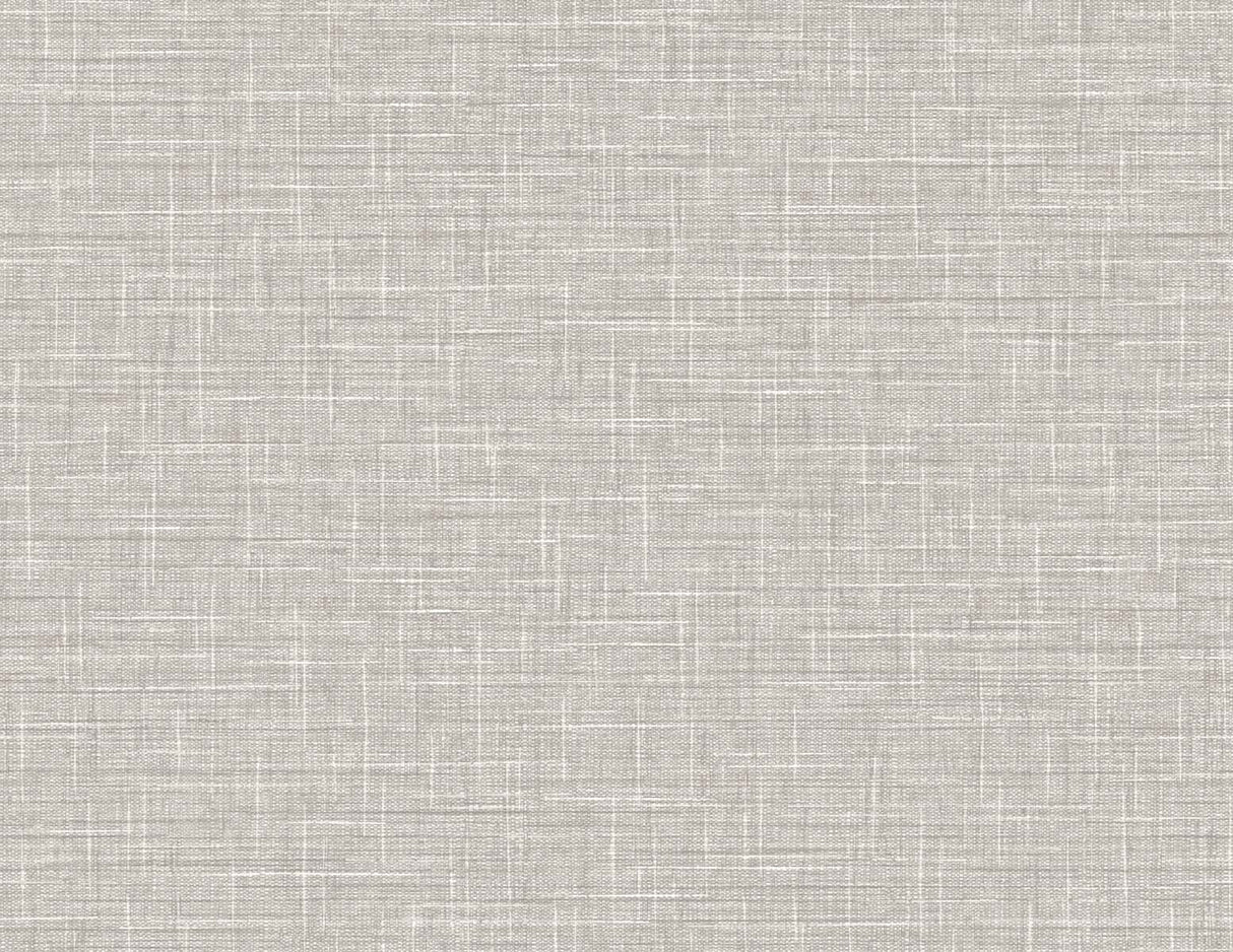 Grasmere Weave wallpaper in Winter Grey faux linen texture