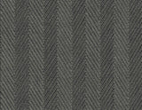Throw Knit chevron knit-texture look wallpaper in Faded Onyx (black/charcoal)