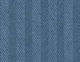 Blue chevron knit-texture vinyl wallpaper pattern (Throw Knit, Evening Breeze)