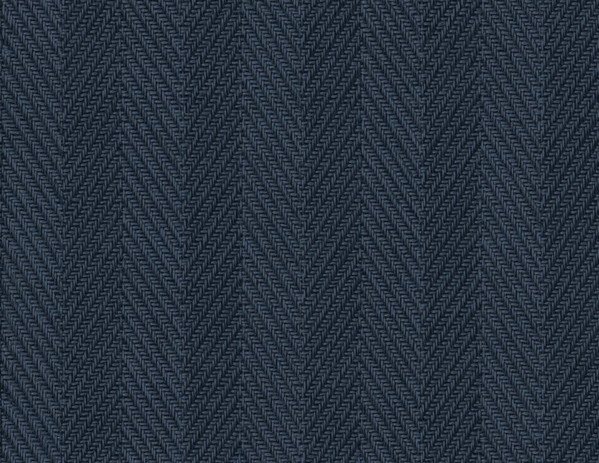 Dark sapphire chevron knit-texture vinyl wallpaper (Throw Knit) pattern