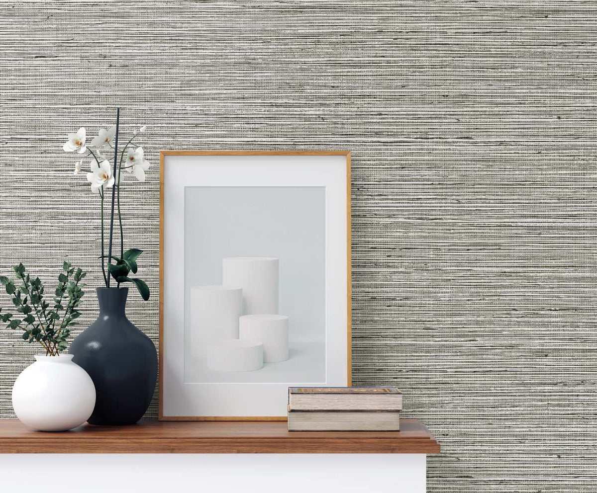 Edmond Faux Sisal Dalmatian by Tedlar Textures Faux Grasscloth Wallpaper – DuPont TG60302-Sample
