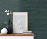 Edmond Faux Sisal Lagoon by Tedlar Textures Faux Grasscloth Vinyl Wallpaper – DuPont TG60341