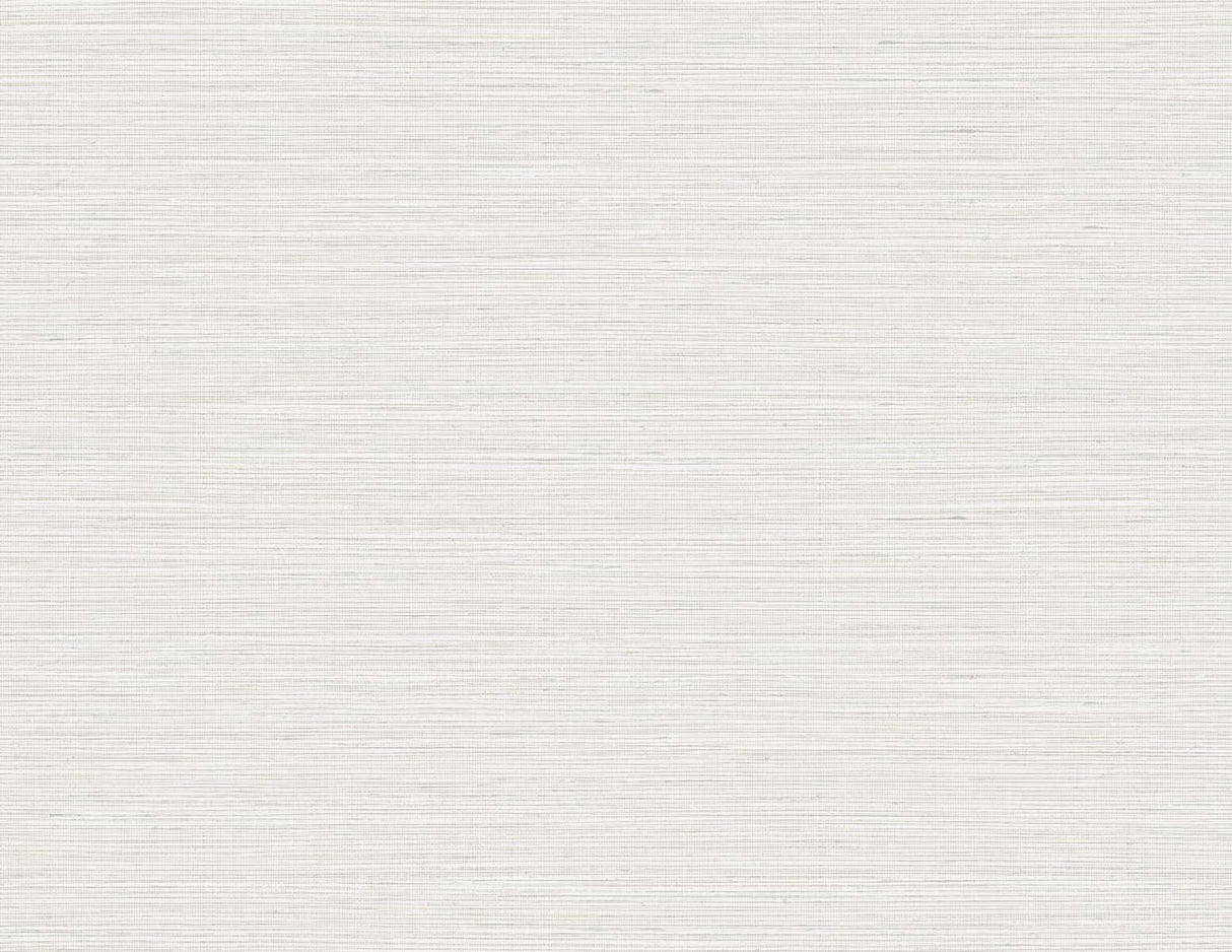 Edmond Faux Sisal wallpaper in Owl Gray with matte faux grasscloth texture