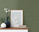 Edmond Faux Sisal Faded Jade by Tedlar Textures Faux Grasscloth Type II Vinyl Wallpaper – DuPont TG60351 -Sample