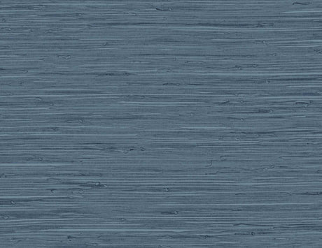Marion Faux Arrowroot wallpaper in Midnight Denim faux grasscloth texture