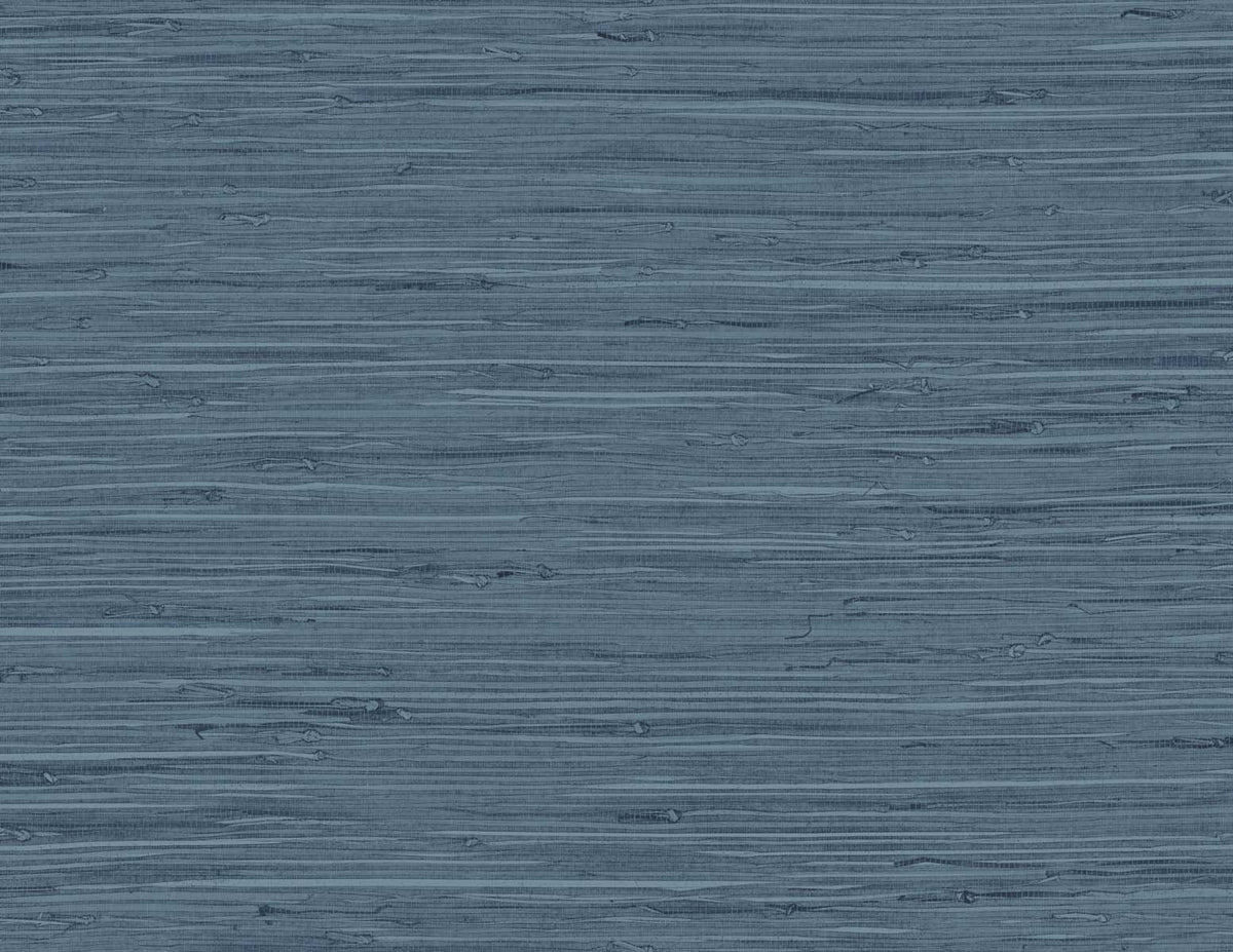 Marion Faux Arrowroot Midnight Denim by Tedlar Textures Faux Grasscloth Wallpaper – DuPont TG60502-Sample