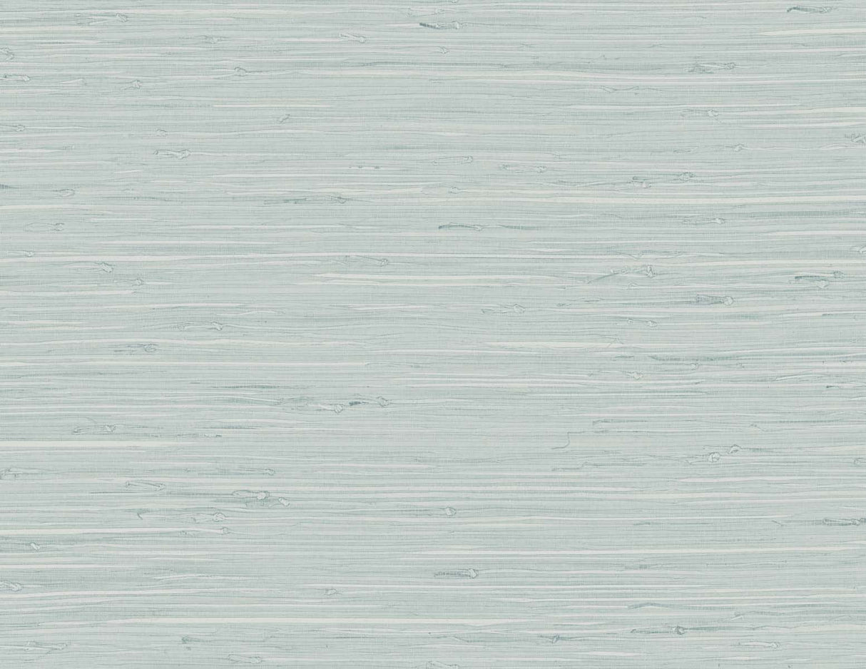Marion Faux Arrowroot faux grasscloth wallpaper in Pale Sky blue with subtle horizontal texture