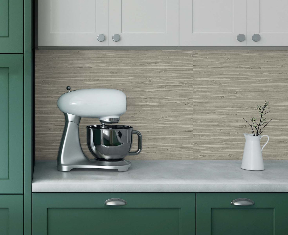 Marion Faux Arrowroot Layered Slate by Tedlar Textures Faux Grasscloth Vinyl Wallpaper – DuPont TG60529 -Sample