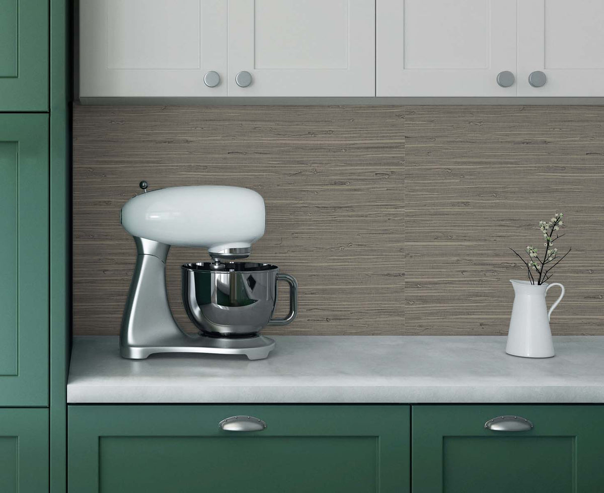 Marion Faux Arrowroot Aged Leather by Tedlar Textures Faux Grasscloth Vinyl Wallpaper – DuPont TG60530 -Sample