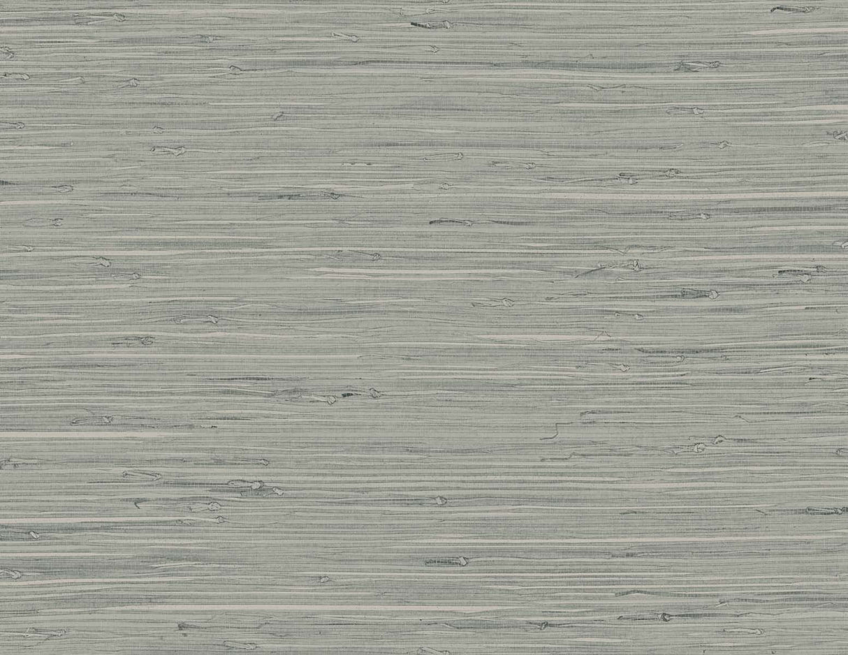 Marion Faux Arrowroot wallpaper in Nimbus grey faux grasscloth texture