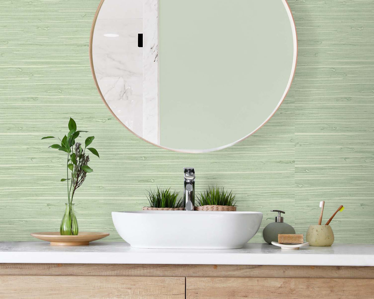 Marion Faux Arrowroot Frosted Grass by Tedlar Textures Faux Grasscloth Vinyl Wallpaper – DuPont TG60535