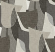 Mosley Tulips geometric tulip wallpaper in pebble gray tones