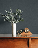 Stretford Linen Nile by Fibers and Threads Faux Linen Type II Vinyl Wallpaper – Seabrook Designs TH90215
