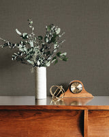 Stretford Linen Wool by Fibers and Threads Faux Linen Vinyl Wallpaper – Seabrook Designs TH90222