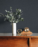 Stretford Linen Jeans by Fibers and Threads Faux Linen Vinyl Wallpaper – Seabrook Designs TH90230