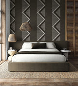 Beswick Chevron Shadow by Fibers and Threads Chevron Wallpaper – Seabrook Designs TH91500