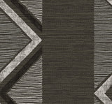 Beswick Chevron wallpaper in Shadow colorway with bold chevron stripe pattern