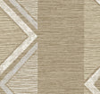 Beswick Chevron wallpaper pattern in warm beige and off-white, matte finish
