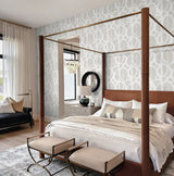 Pendelton Dove by Fibers and Threads Abstract Loop Wallpaper – Seabrook Designs TH91700