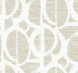 Pendelton wallpaper in Papyrus: abstract contemporary pattern in warm beige and off-white with a woven texture look.