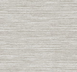 Hollinwood Weave wallpaper in Stardew, faux grasscloth texture in cool neutral grey tones