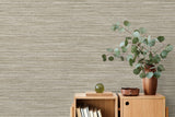 Hollinwood Weave Truffle by Fibers and Threads Faux Grasscloth Wallpaper – Seabrook Designs TH91806-Sample