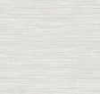 Hollinwood Weave wallpaper in Ash with a matte faux grasscloth texture