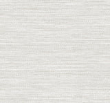 Hollinwood Weave wallpaper in Ash with a matte faux grasscloth texture