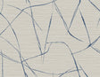 Davenport Sketch wallpaper in Seagull with abstract blue linework on a light textured ground