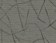 Davenport Sketch wallpaper in burlap brown with abstract sketch lines and woven texture