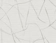 Off-white matte vinyl wallpaper with an abstract sketch line pattern in soft gray