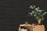 Newton Sisal Pepper by Fibers and Threads Faux Grasscloth Vinyl Wallpaper – Seabrook Designs TH92100