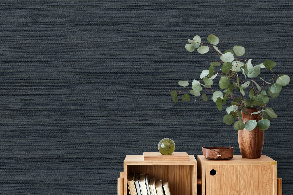 Newton Sisal Ocean by Fibers and Threads Faux Grasscloth Wallpaper – Seabrook Designs TH92102