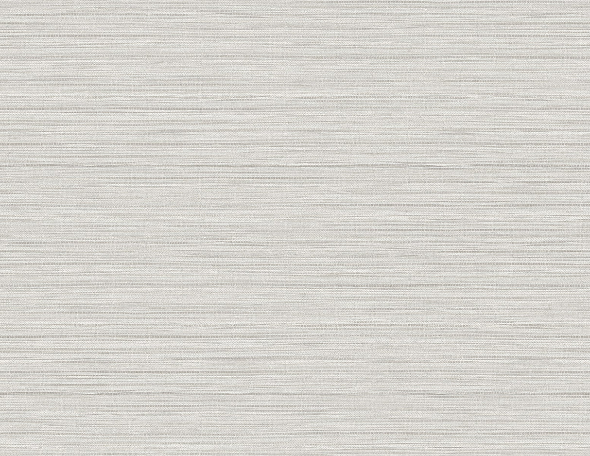 Newton Sisal faux grasscloth wallpaper in Fog (TH92105)