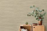 Newton Sisal Sand by Fibers and Threads Faux Grasscloth Wallpaper – Seabrook Designs TH92115 -Sample