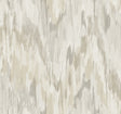 Bowdon Watercolor Stringcloth wallpaper in Wool neutral tones with abstract watercolor texture